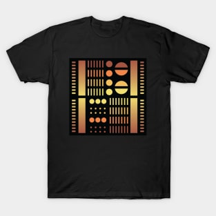 “Dimensional Systems (1)” - V.5 Brown - (Geometric Art) (Dimensions) - Doc Labs T-Shirt